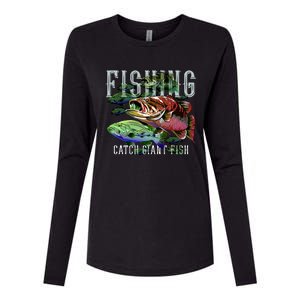 Fishing Womens Cotton Relaxed Long Sleeve T-Shirt