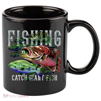 Fishing 11oz C Handle Ceramic Mug