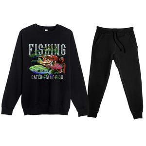 Fishing Premium Crewneck Sweatsuit Set