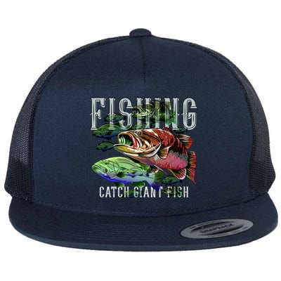 Fishing Flat Bill Trucker Hat