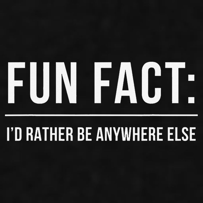 Fun Fact Id Rather Be Anywhere Else Funny Meme Ladies PosiCharge Tri-Blend Wicking Tank