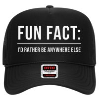 Fun Fact Id Rather Be Anywhere Else Funny Meme Hat