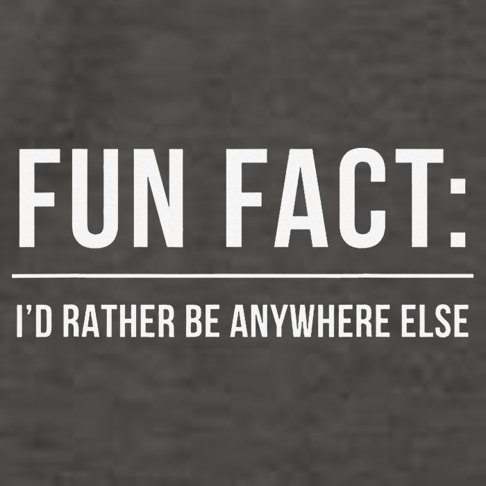 Fun Fact Id Rather Be Anywhere Else Funny Meme Vector Backpack