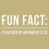 Fun Fact Id Rather Be Anywhere Else Funny Meme Hoodie