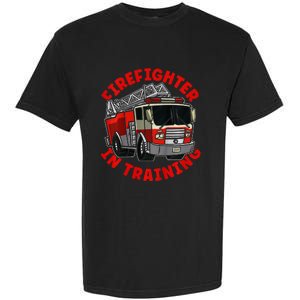 funny Firefighter In Training Fire Truck  Garment-Dyed Heavyweight T-Shirt