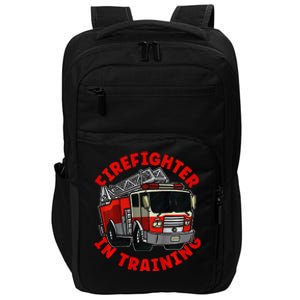 funny Firefighter In Training Fire Truck  Impact Tech Backpack