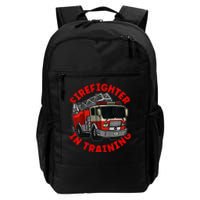 funny Firefighter In Training Fire Truck  Daily Commute Backpack