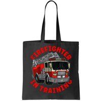 funny Firefighter In Training Fire Truck  Tote Bag