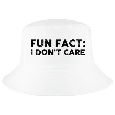 Fun Fact: I Don't Care Cool Comfort Performance Bucket Hat