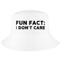 Fun Fact: I Don't Care Cool Comfort Performance Bucket Hat