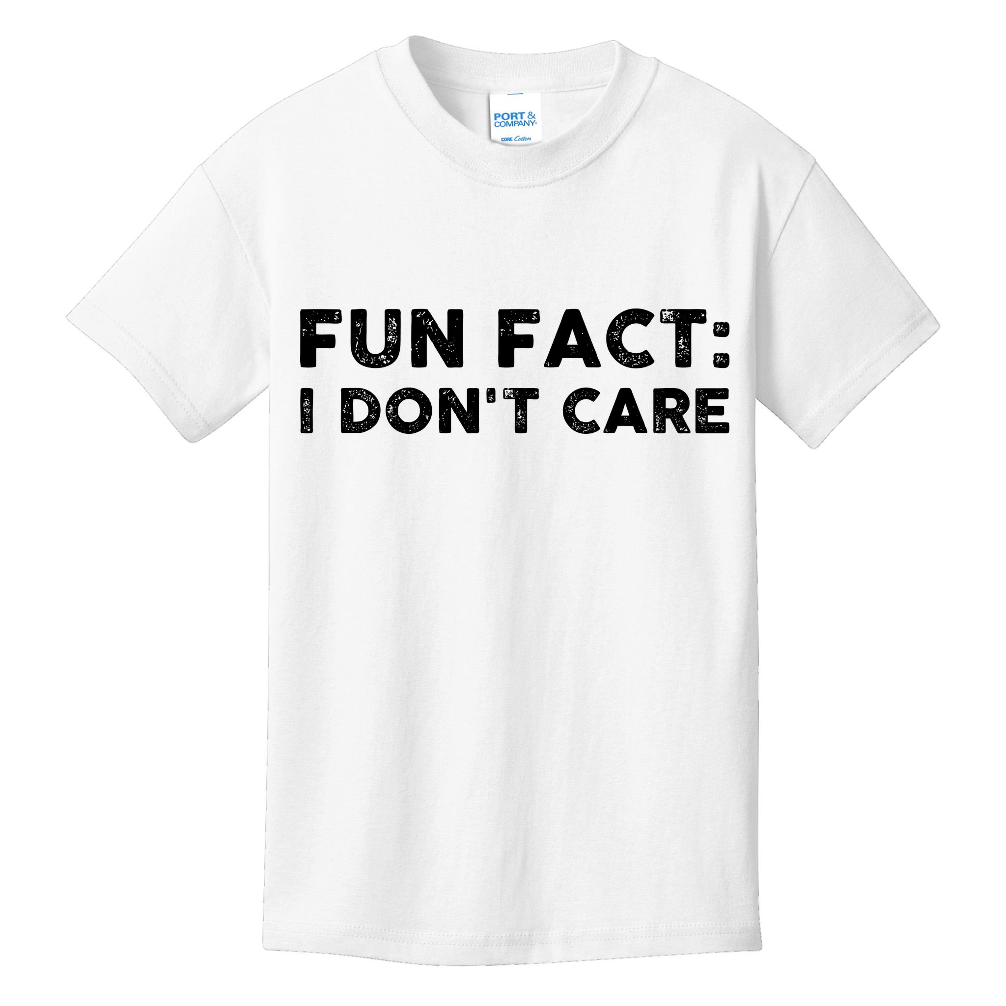 Fun Fact: I Don't Care Kids T-Shirt