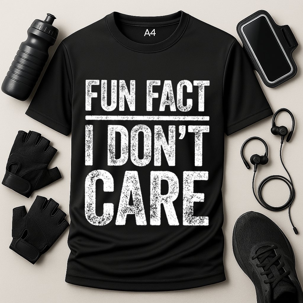 Fun Fact I Don't Care Great Gift Sarcastic Meaningful Gift Cute Gift Cooling Performance Crew T-Shirt