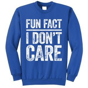 Fun Fact I Don't Care Great Gift Sarcastic Meaningful Gift Cute Gift Sweatshirt