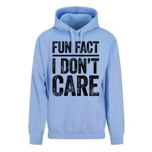 Fun Fact I Don't Care Great Gift Sarcastic Meaningful Gift Cute Gift Unisex Surf Hoodie