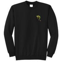 Fun Frog In A Pocket Goblincore Design Frog Lovers Sweatshirt