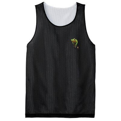 Fun Frog In A Pocket Goblincore Design Frog Lovers Mesh Reversible Basketball Jersey Tank