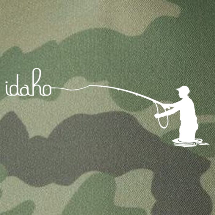 Fly Fish Idaho With White Text Trout Fishing Legacy Tie Dye Trucker Hat