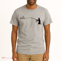 Fly Fish Idaho With White Text Trout Fishing Tall T-Shirt