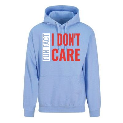 Fun Fact I DonT Care Funny Gift Unisex Surf Hoodie