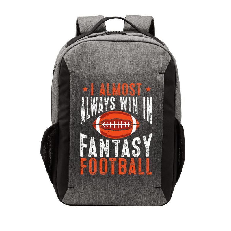 Football Funny I Almost Always Win In Fantasy Football Vector Backpack