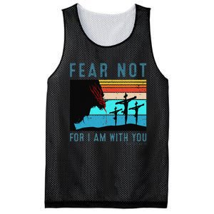 Fear For I Am With You Isaiah 4110 Mesh Reversible Basketball Jersey Tank