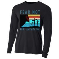 Fear For I Am With You Isaiah 4110 Cooling Performance Long Sleeve Crew