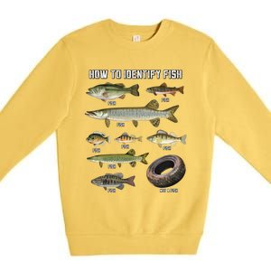 Funny Fish Identification Premium Crewneck Sweatshirt