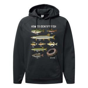 Funny Fish Identification Performance Fleece Hoodie