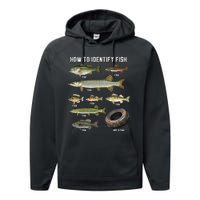 Funny Fish Identification Performance Fleece Hoodie