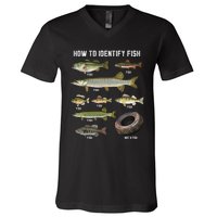 Funny Fish Identification V-Neck T-Shirt