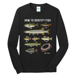 Funny Fish Identification Tall Long Sleeve T-Shirt