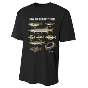 Funny Fish Identification Performance Sprint T-Shirt