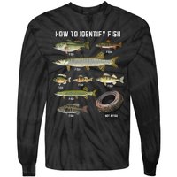 Funny Fish Identification Tie-Dye Long Sleeve Shirt