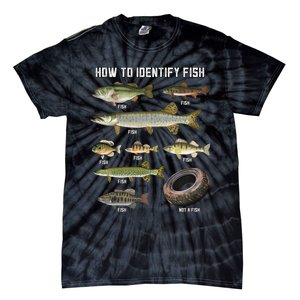 Funny Fish Identification Tie-Dye T-Shirt