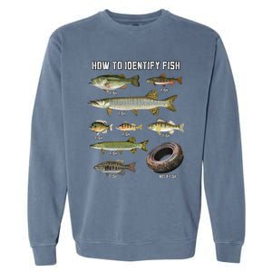 Funny Fish Identification Garment-Dyed Sweatshirt