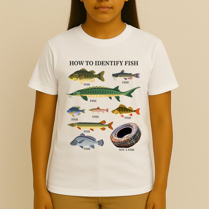Funny Fish Identification Fishermen How To Identify Fish T-Shirt