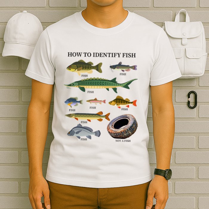 Funny Fish Identification Fishermen How To Identify Fish T-Shirt