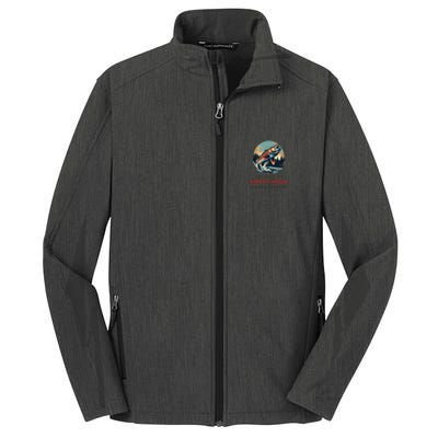 Funny Fishing Is My Happy Hour Core Soft Shell Jacket