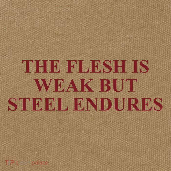 Fantasyinitiative Fantasy Initiative By Fire And Steel The Flesh Is Weak But Ste Cotton Canvas Backpack