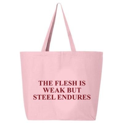 Fantasyinitiative Fantasy Initiative By Fire And Steel The Flesh Is Weak But Ste 25L Jumbo Tote