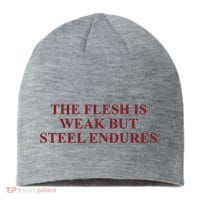 Fantasyinitiative Fantasy Initiative By Fire And Steel The Flesh Is Weak But Ste Sustainable Beanie