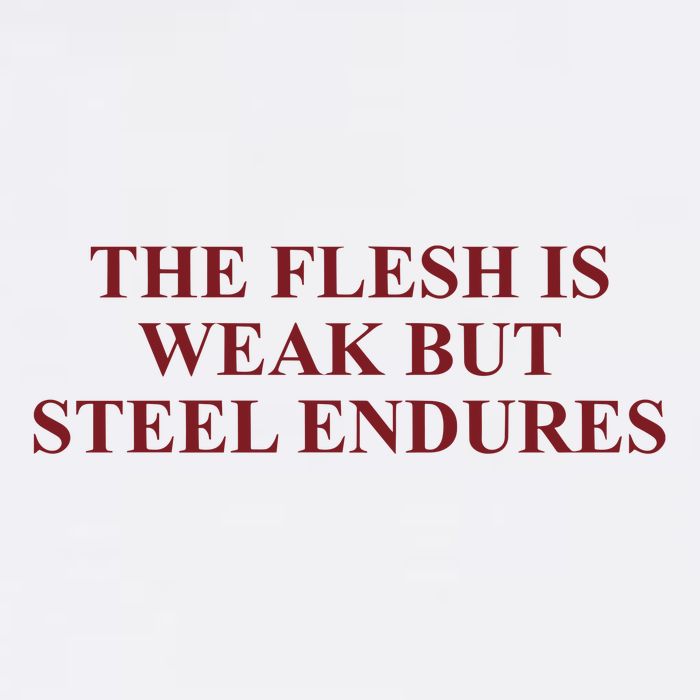 Fantasyinitiative Fantasy Initiative By Fire And Steel The Flesh Is Weak But Ste T-Shirt