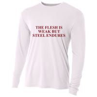 Fantasyinitiative Fantasy Initiative By Fire And Steel The Flesh Is Weak But Ste Cooling Performance Long Sleeve Crew