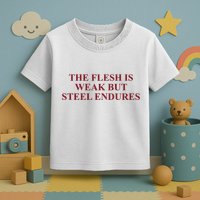 Fantasyinitiative Fantasy Initiative By Fire And Steel The Flesh Is Weak But Ste Toddler T-Shirt