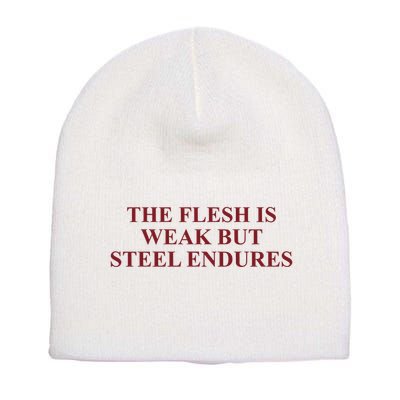 Fantasyinitiative Fantasy Initiative By Fire And Steel The Flesh Is Weak But Ste Short Acrylic Beanie