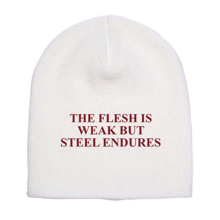 Fantasyinitiative Fantasy Initiative By Fire And Steel The Flesh Is Weak But Ste Short Acrylic Beanie