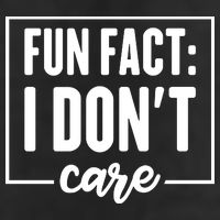 Fun Fact I Don't Care 7 Panel Mesh Trucker Snapback Hat
