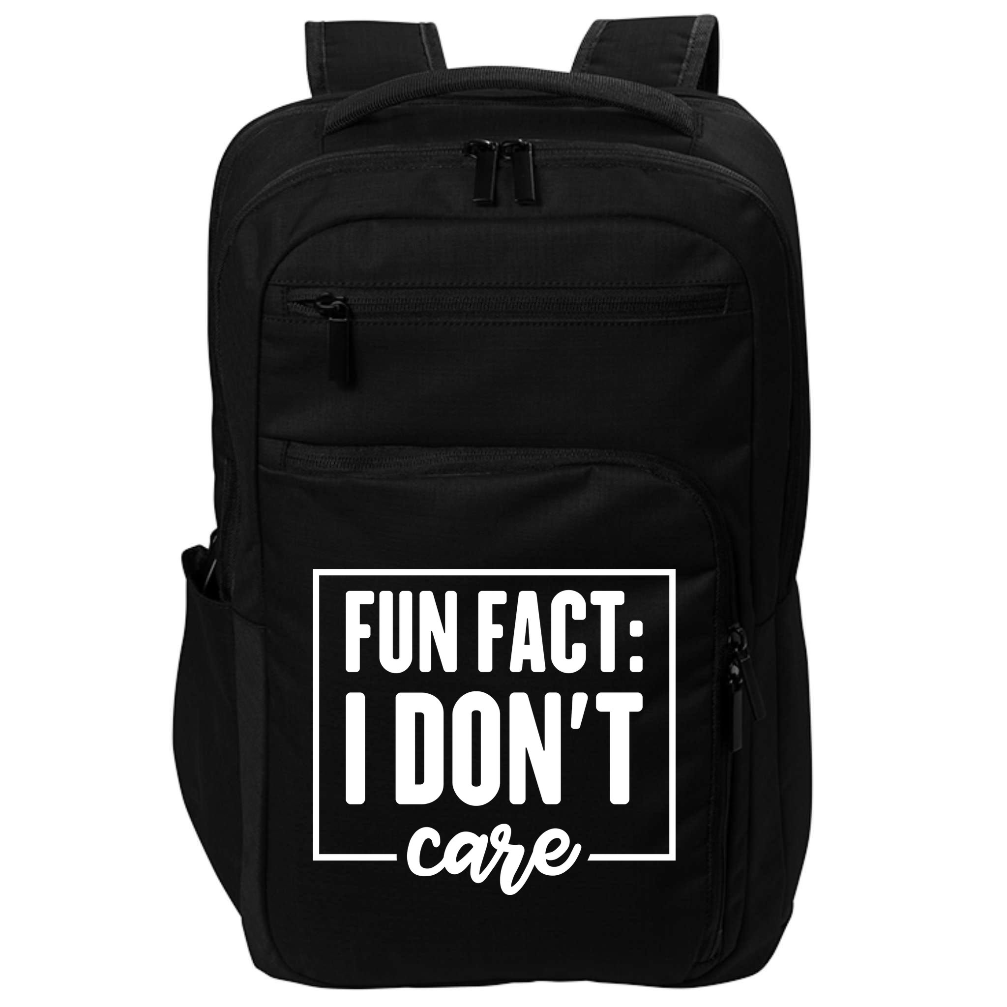 Fun Fact I Don't Care Impact Tech Backpack