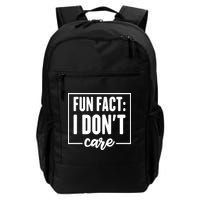 Fun Fact I Don't Care Backpack