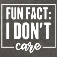 Fun Fact I Don't Care Cotton Canvas Backpack